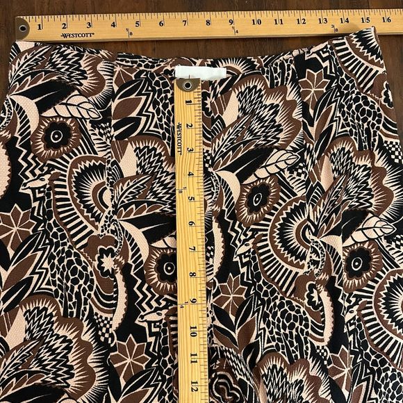 NWOT ANTHROPOLOGIE Printed Drapey Flare / Wide Leg Pants Multicolor - Picture 14 of 15